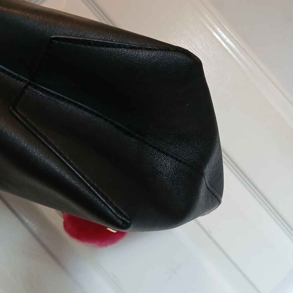 Women's Black Tote Bag with Pink Accent - Unbranded - Picture 5 of 8